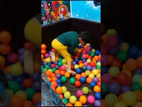 Diving into the Colour Balls 🏀🏀||Fun with balls||Colour balls ||Fun with balls