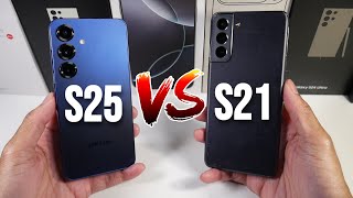 Samsung Galaxy S25 VS Samsung Galaxy S21! (Camera Comparison, PUBG & Display & Speed)