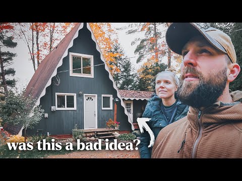 we bought an a-frame in northern michigan! (needs a lot of work.)