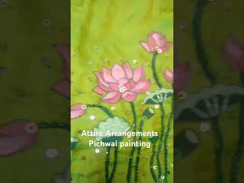 #pichwaiart #painting art#fashion #designer #blouse #handwork #silk #puresilk