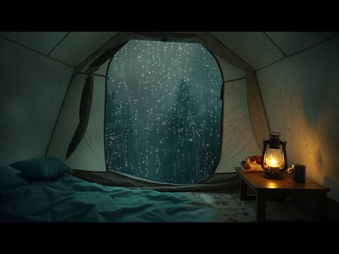 Gentle Rainstorm Sounds Inside a Tent | Restful Rain to Soothe Your Soul