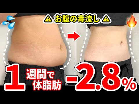 【確実に下腹ぺたんこ🔥】お腹の老廃物をこれで完全デトックス！人間なら誰でも痩せる🔥