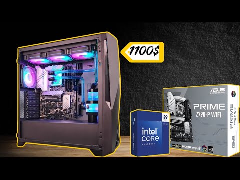 CPU's King Intel i9-14900K👑 with Water Cooling Setup💦[1100$] #pcbuild