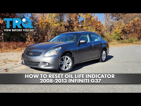 How to Reset Oil Life Indicator 2008-2013 INFINITI G37