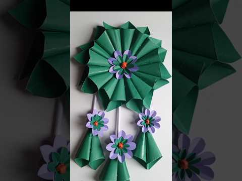 Easy and beautiful paper flower #  home decor ideas # wall hanging paper flower# AZ Art &Craft