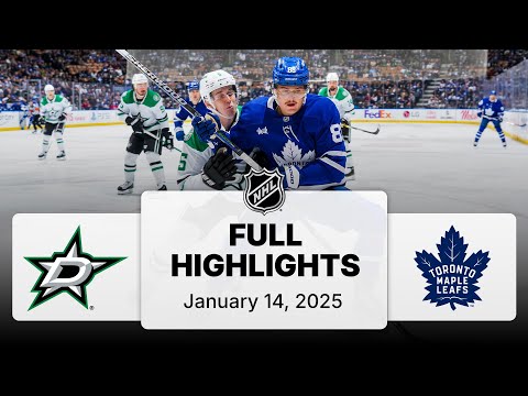 NHL Highlights | Stars vs. Maple Leafs | January 14, 2025