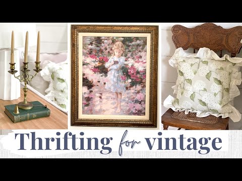 THRIFT VINTAGE DECOR WITH ME | THRIFT HAUL 2024 | THRIFTED VINTAGE DECOR