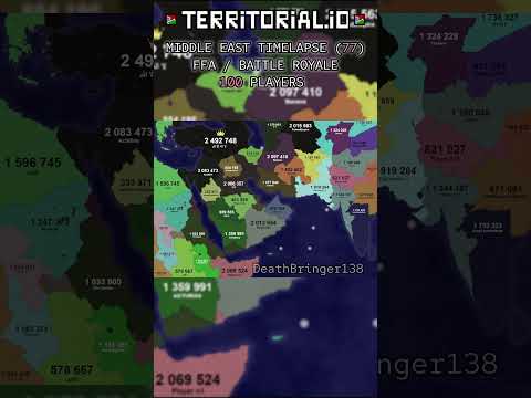 Divided game finish on Middle East | BATTLE ROYALE | ⏰ 21x | Territorial.io Timelapse | #77 |