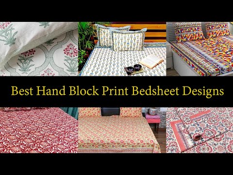 Best Hand Block Print Bedsheet Designs | Block Printed Bed Sheets | Hand Block Bedsheet Collection