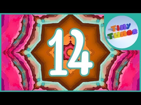 The Count By 14 kaleidoscope | Counting By 14 to 196 | Tiny Tunes