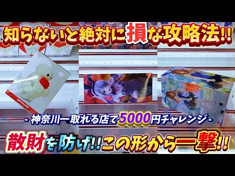 [クレーンゲーム] おたちゅう相模原店で5000円チャレンジ！最新景品何個取れる？ [ユーフォーキャッチャー]