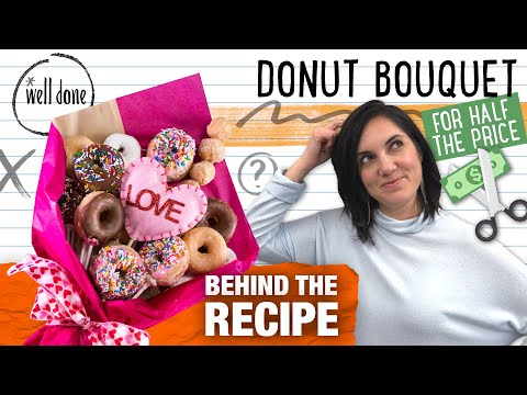 DIY Harry & David’s Donut Bouquet at Half the Price | Valentine’s Day Food Craft