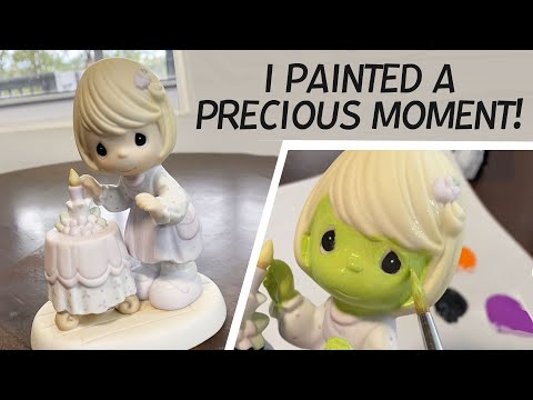 What happened when I painted this Precious Moments figurine?