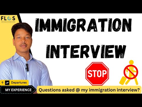 My Immigration Interview experience #visa #abroad #flight Questions