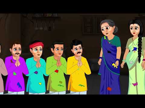 5bahu ki garibi se hua behal #cartoonstory