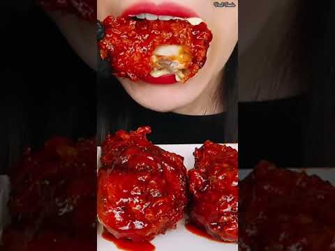 Asmr Eating Spicy Chicken Leg Piece 🍗🔥#shorts