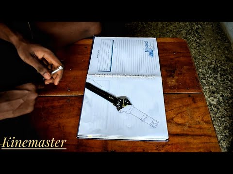 Drawing out a wristwatch in kinemaster Tutorial vfx