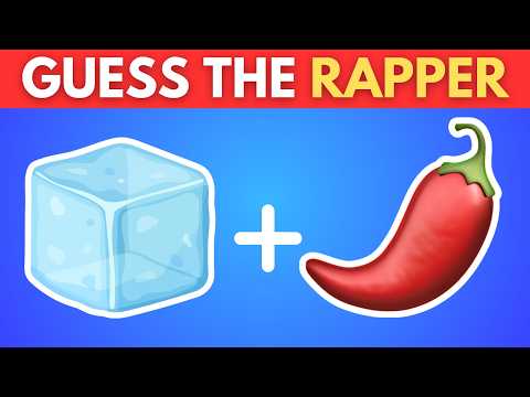 Guess The Rapper by Emoji | Music Quiz 🎵 Hard Edition