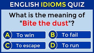 English Idioms Quiz | CAN YOU SCORE 30/30? #challenge 58