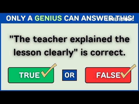 True or False Quiz | Only A Genius Can Score 100% #challenge 5