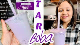 How to make Taro blended Bubble BoBa Smoothie #taro #bubbletea #bobadrink #filipinostreetfood