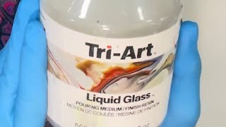 RESIN LIKE FINISH WITH TRI-ART LIQUID GLASS  #fluid-art.co #tlp #fluidart