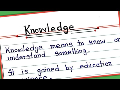 10 Lines essay on Knowledge in English || Knowledge essay writing