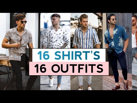 16 Shirt's 16 Outfit Ideas for Men's | 2023 mens fashion