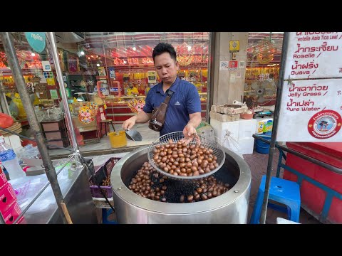 Roasted Chestnuts in Bangkok | Street Food