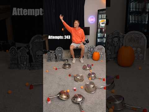 Ping Pong Trick Shot! (Halloween)