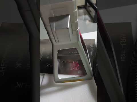 Portable laser marking machine on stainless steel