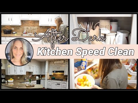 After Dark Clean with Me 2021 | Speed Clean the Kitchen \ Kitchen Reset