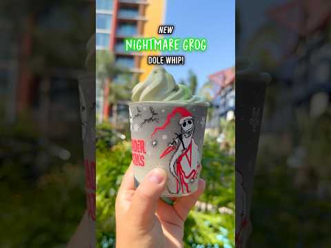 😳 (EXOTIC) NEW Disneyland Resort Dole Whip! | The Nightmare Grog… #Disneyland #Foodies #Halloween