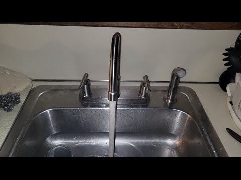 HOW TO CHANGE YOUR OLD FAUCET TO Kitchen Faucet with Sprayer, Brushed Nickel Kitchen Sink Faucet