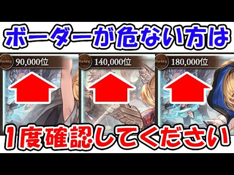 【グラブル】風古戦場 ボーダーが危ない方は1度確認してください（個ラン）「グランブルーファンタジー」