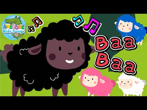 Baa Baa Black Sheep Lullaby Nursery Rhymes - Learn Colors #AwesomeKidsSongs