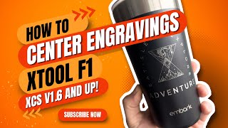 How to Engrave A Design Right Above an Existing Logo | xTool F1 Laser Engraver