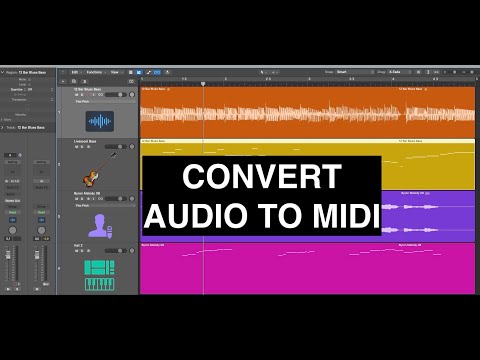 LOGIC PRO - CONVERT AUDIO TO MIDI