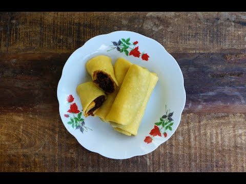 Kuih Ketayap (Labu/Kabocha/Japanese Pumpkin)/Dadar Gulung