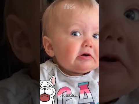 Babies' reactions to their first experiences #shorts #short #funnybabyvideos