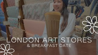 倫敦的美術用品店 | London Art Store & Breakfast Date | 插畫生日常