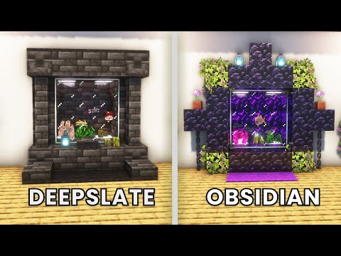 Minecraft: 3 Aquarium Designs (Easy)