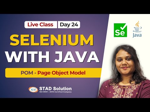 Selenium with Java Live Class - Day 24 (Page Object Model Design) | STAD Solution