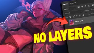 The crazy benefits of NOT using layers ❌ (digital art tutorial)