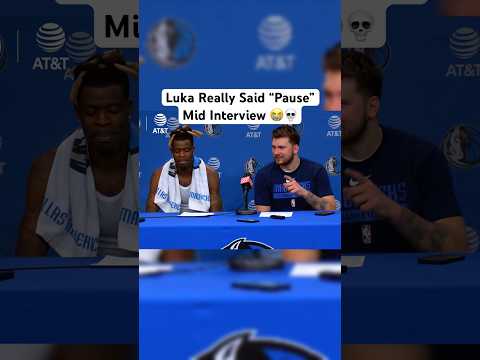 Luka Doncic Said “Pause” Mid Interview