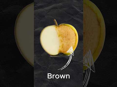 why does the apple turn brown?(Explained in Telugu) #telugu #telugufacts #shorts