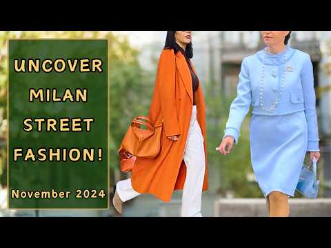 Milan November Fashion Trends: Glamour & Italian Street Style Autumn 2024