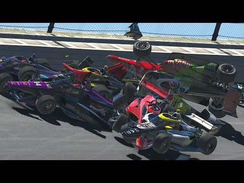 iRacing IndyCar AI Crashes