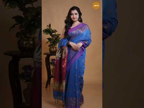 Jerry Fashion Presents the Beauty Of Khadi Sarees #jerryapp #shorts #shortvideo #saree #handloom