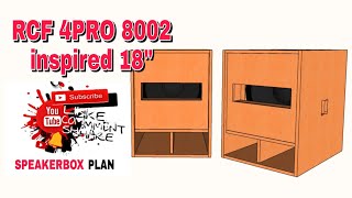 RCF 4PRO 8002 INSPIRED | RCF BOX 18 INCH | FULL PLAN